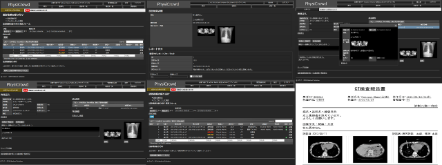 遠隔読影支援基盤Webシステム PhysiCrowd